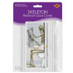 Beistle Skeleton Restroom Door Cover Indoor Decor