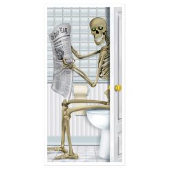 Beistle Skeleton Restroom Door Cover Indoor Decor