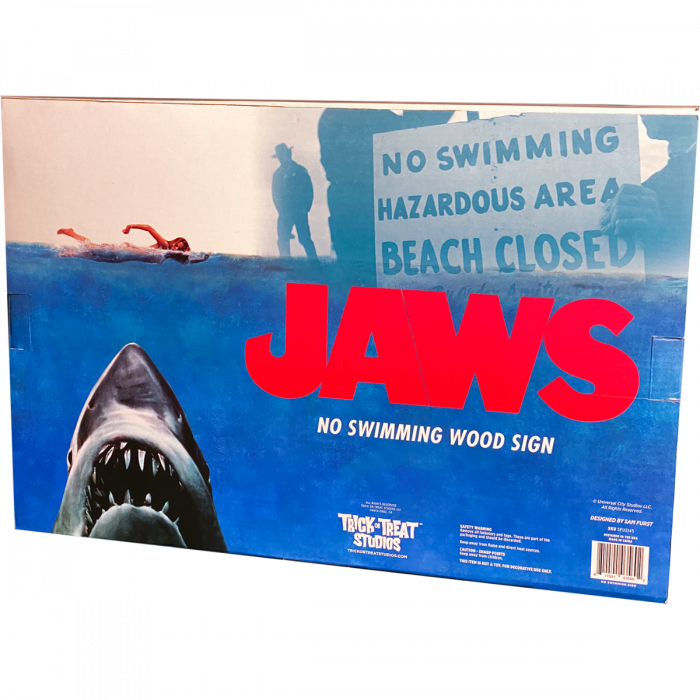 Trick Or Treat Studios JAWS - No Swimming Wood Sign Indoor Decor 3 Trick Or Treat Studios JAWS - No Swimming Wood Sign Indoor Decor