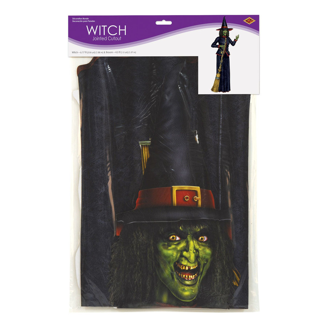 Beistle Jointed Witch Cutout 74" 2 Beistle Jointed Witch Cutout 74"