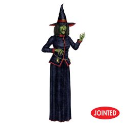 Beistle Jointed Witch Cutout 74" 7 Beistle Jointed Witch Cutout 74