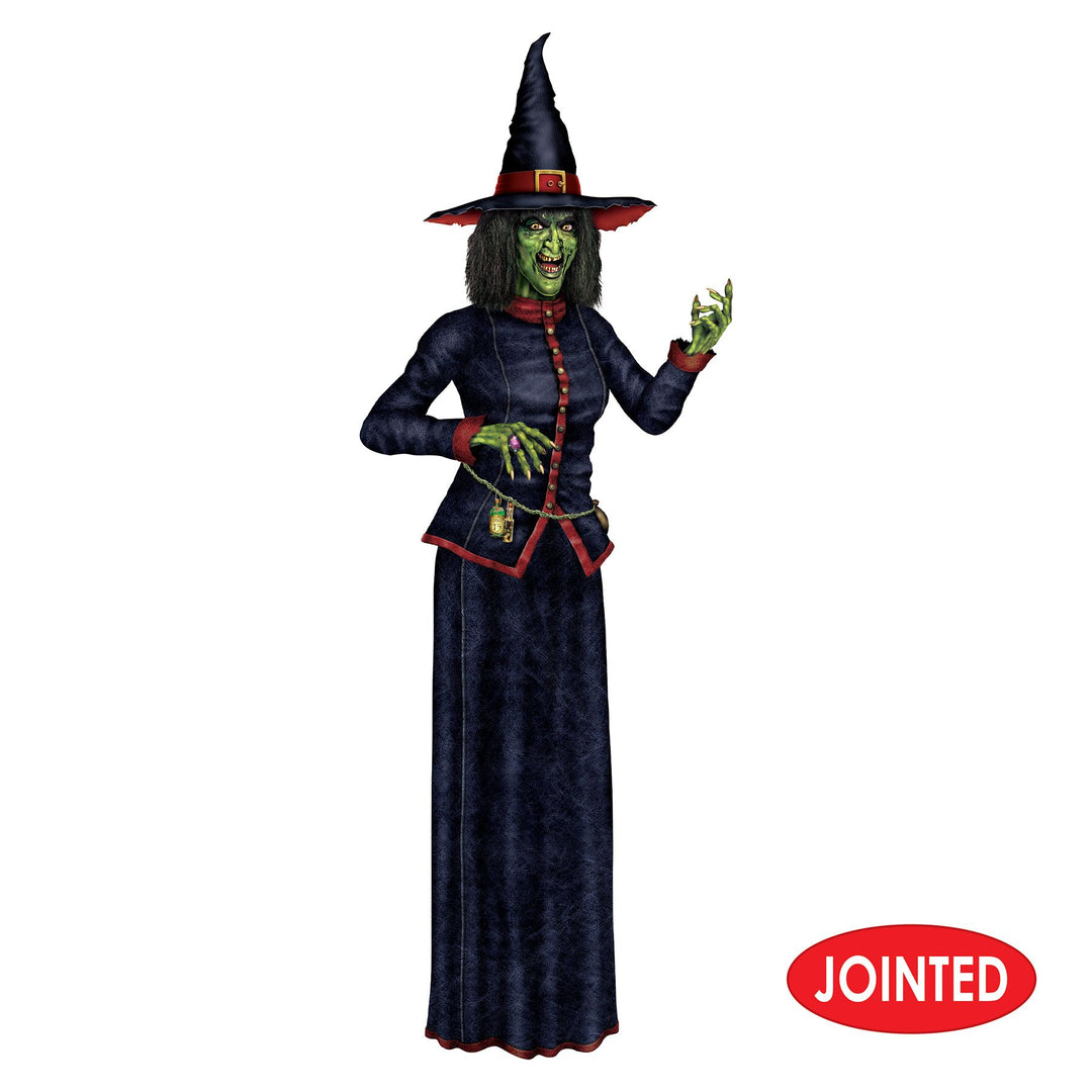 Beistle Jointed Witch Cutout 74" 4 Beistle Jointed Witch Cutout 74"
