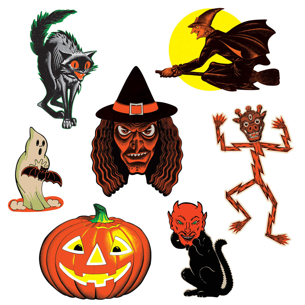 Beistle Vintage Halloween - Classic Halloween Cutouts 1 Beistle Vintage Halloween - Classic Halloween Cutouts