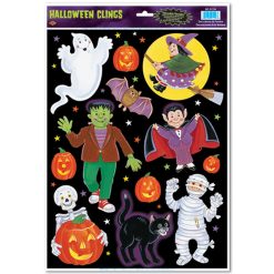 Beistle Indoor Decor Halloween Character Clings