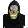 Morris Costumes Skeletons, Bones And Skulls Flame Fiend Skull Mask Yellow