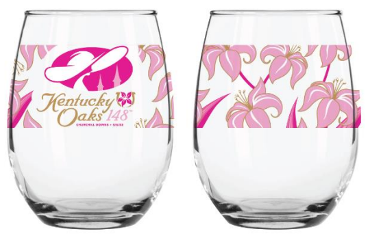 TCG Continuum Kentucky Oaks 148 - Lily Stemless Glass 148th Kentucky Derby Merchandise 1 TCG Continuum Kentucky Oaks 148 - Lily Stemless Glass 148th Kentucky Derby Merchandise