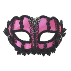 Forum Novelties Venetian Masks Venetian Mask - Hot Pink And Black