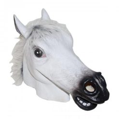 Dillon White Horse Mask- Adult Size