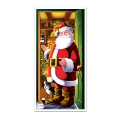 Beistle Christmas Decorations Santa Claus Door Cover