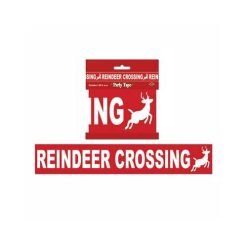 Beistle Reindeer Crossing Party Tape Christmas Decorations