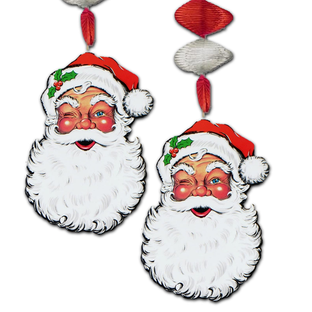 Beistle True Vintage - Santa Claus Danglers Christmas Decorations 1 Beistle True Vintage - Santa Claus Danglers Christmas Decorations