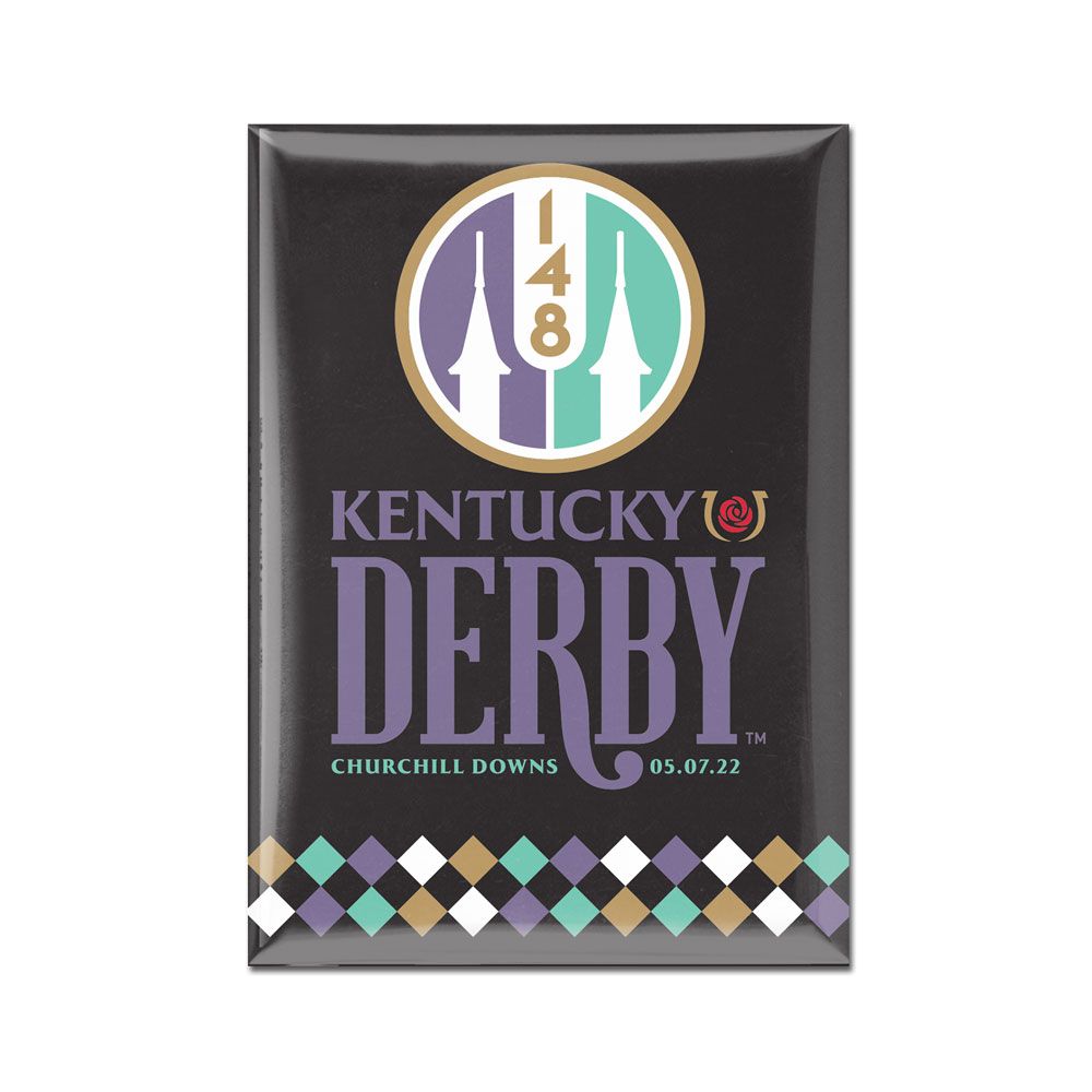 Wincraft 148th Kentucky Derby Merchandise Kentucky Derby 148 - 2.5" X 3.5" Metal Magnet 1 Wincraft 148th Kentucky Derby Merchandise Kentucky Derby 148 - 2.5" X 3.5" Metal Magnet