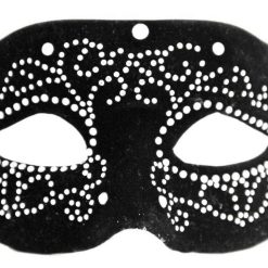 Forum Novelties Half Mask - Velvet Rhinestone