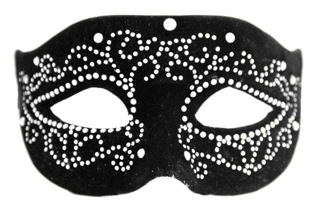 Forum Novelties Half Mask - Velvet Rhinestone 1 Forum Novelties Half Mask - Velvet Rhinestone