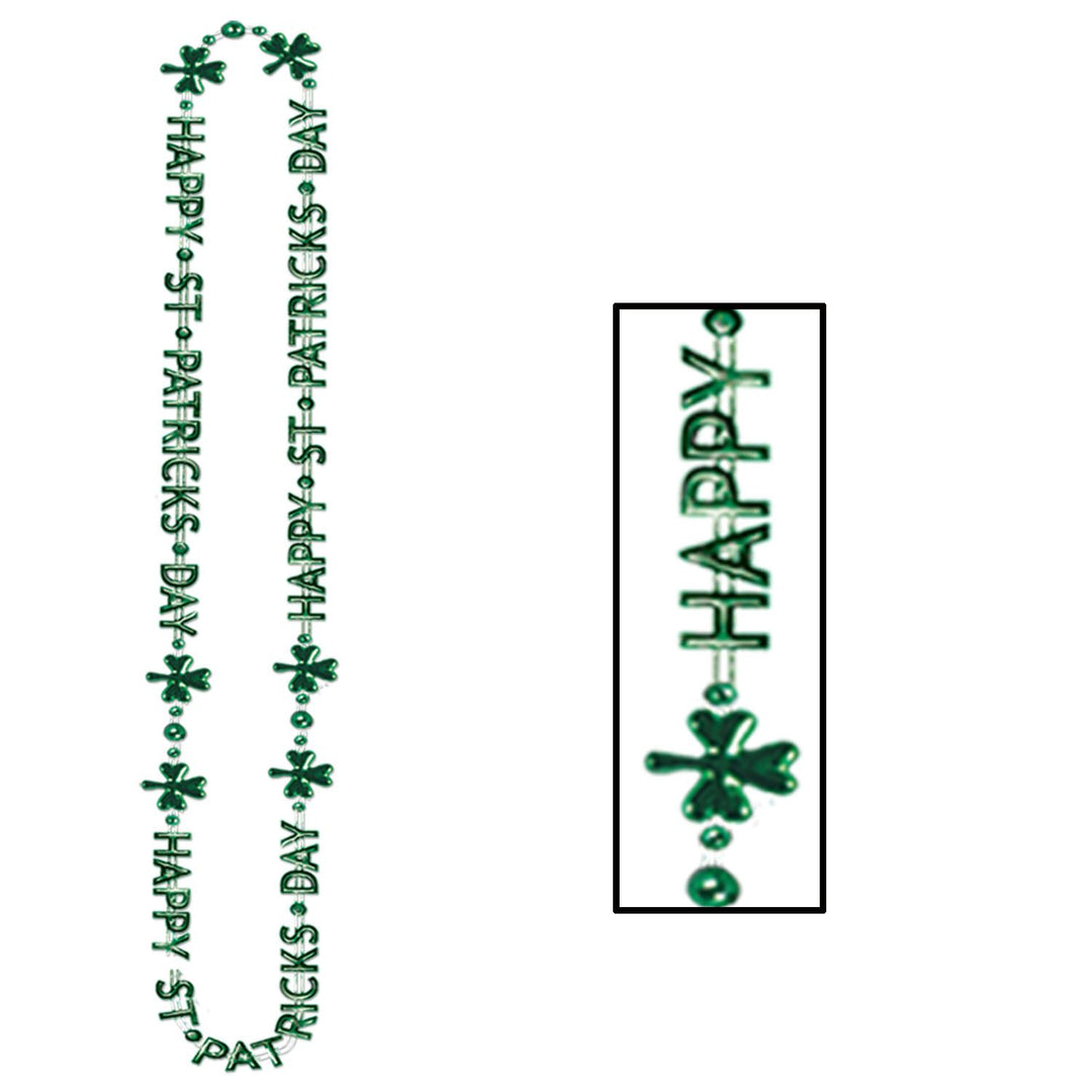 Beistle Happy St. Patrick's Day Beads 1 Beistle Happy St. Patrick's Day Beads