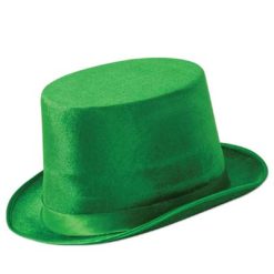 Beistle Hat - Top Hat Vel Felt Green Accessories