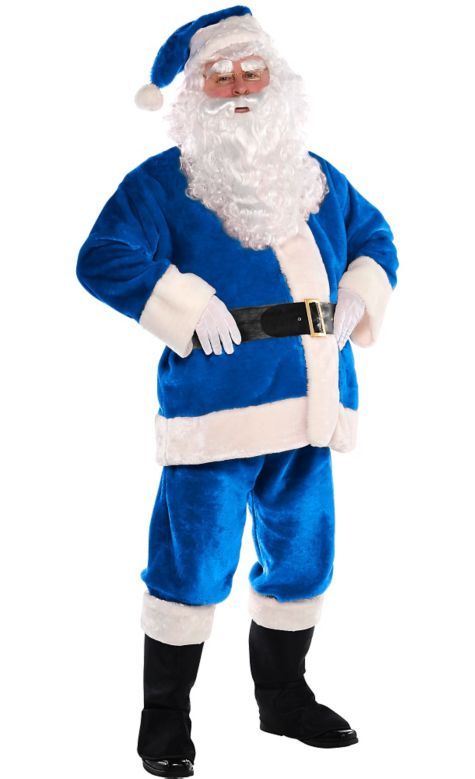Halco Blue Santa Claus Suit Christmas Accessories 1 Halco Blue Santa Claus Suit Christmas Accessories