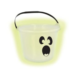 Amscan Party Supplies Glow-In-The-Dark Plastic Ghost Bucket