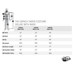 Elope Dr. Seuss' The Grinch - Deluxe Santa Adult Costume