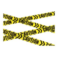Smiffys Caution Chevron Tape Haunting Props