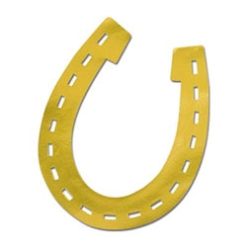 Beistle Horse Racing Decor And Accessories Foil Horseshoe Cutout