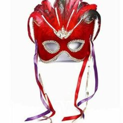 Forum Novelties Venetian Mask - Red Velvet Colombina