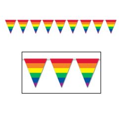 Beistle Rainbow Pennant Banner