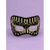 Forum Novelties Venetian Mask - Gold And Black Striped