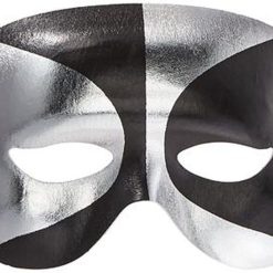 Forum Novelties Half Mask - Cocktail Black & Silver Half Masks