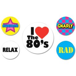 Beistle 80's Button Pack