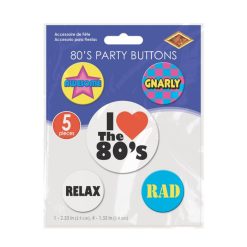 Beistle 80's Button Pack