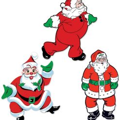 Beistle Vintage Christmas - Santa Claus Cutouts Christmas Decorations