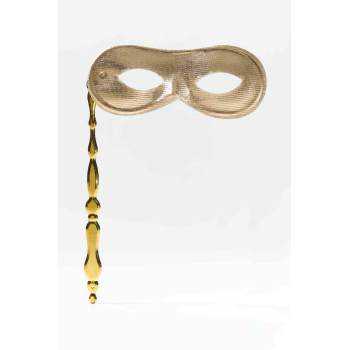 Forum Novelties Half Masks Half Mask - Domino On Stick Gold 1 Forum Novelties Half Masks Half Mask - Domino On Stick Gold