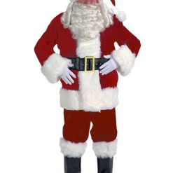 Halco Deluxe Burgundy Velvet Santa Suit Christmas Accessories