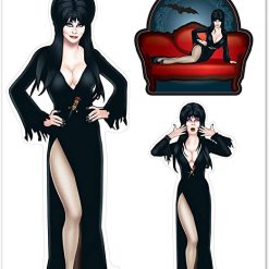 Beistle Elvira - Peel 'N Place Decals Indoor Decor