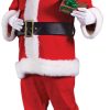 Fun World Santa Suits Flannel Santa Claus Suit