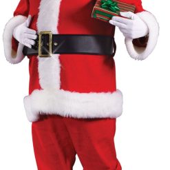 Fun World Santa Suits Flannel Santa Claus Suit