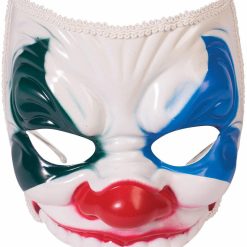 Forum Novelties Half Mask-Evil Clown W/Eyeglass Arms Half Masks