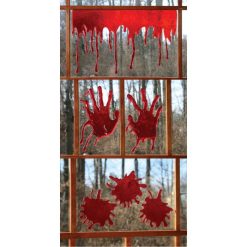Fun World 3-D Bloody Window Decor 18" Wide