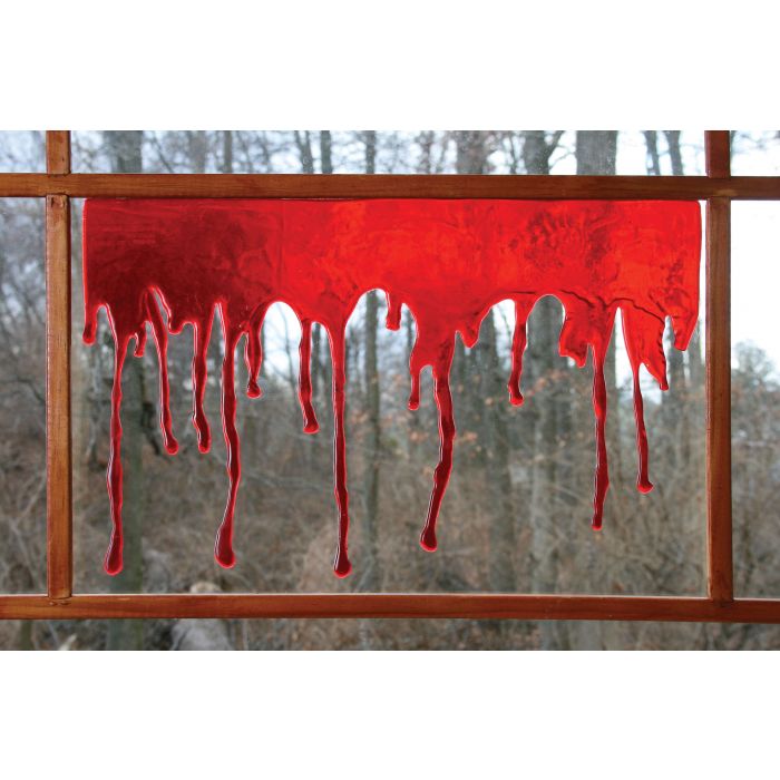 Fun World 3-D Bloody Window Decor 18" Wide 2 Fun World 3-D Bloody Window Decor 18" Wide