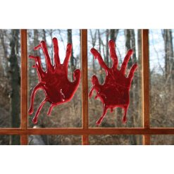 Fun World 3-D Bloody Window Decor 18" Wide 6 Fun World 3-D Bloody Window Decor 18