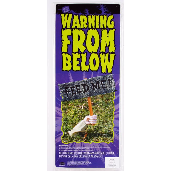 Fun World Cemetery Warning From Below Signs- Help Me 2 Fun World Cemetery Warning From Below Signs- Help Me