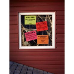 Fun World Haunting Props Condemned! Signs