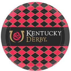 Westrick Horse Racing Decor And Accessories Kentucky Derby Icon Plates- 7" & 9"