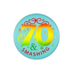 Beistle Party Supplies 70 & Smashing Satin Button