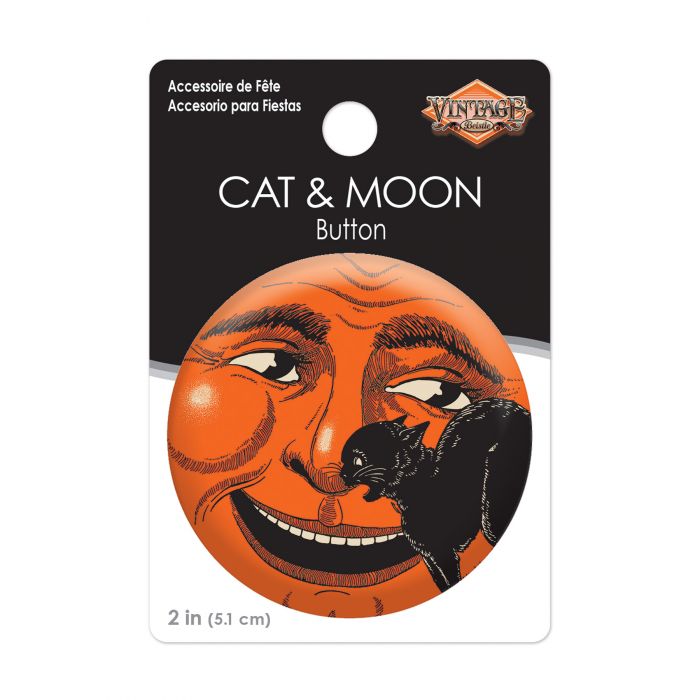 Beistle Vintage Halloween Cat And Moon Button Beistle Vintage Halloween 1 Beistle Vintage Halloween Cat And Moon Button Beistle Vintage Halloween