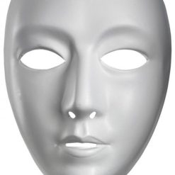 Disguise Blank Female Vacuform Mask - White