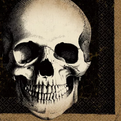 Amscan Boneyard Skull Cocktail Napkins 125/pkg