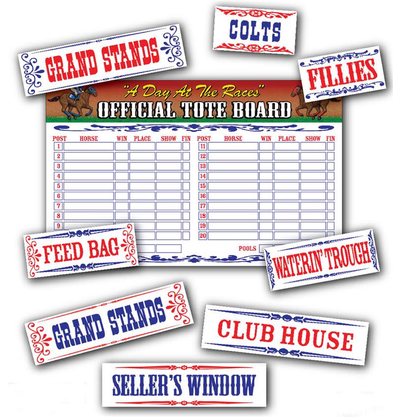 Caufield's Novelties A Day At The Races Official Tote Board 1 Caufield's Novelties A Day At The Races Official Tote Board