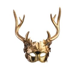 Smiffy's Venetian Mask - Golden Faun Colombino Venetian Masks